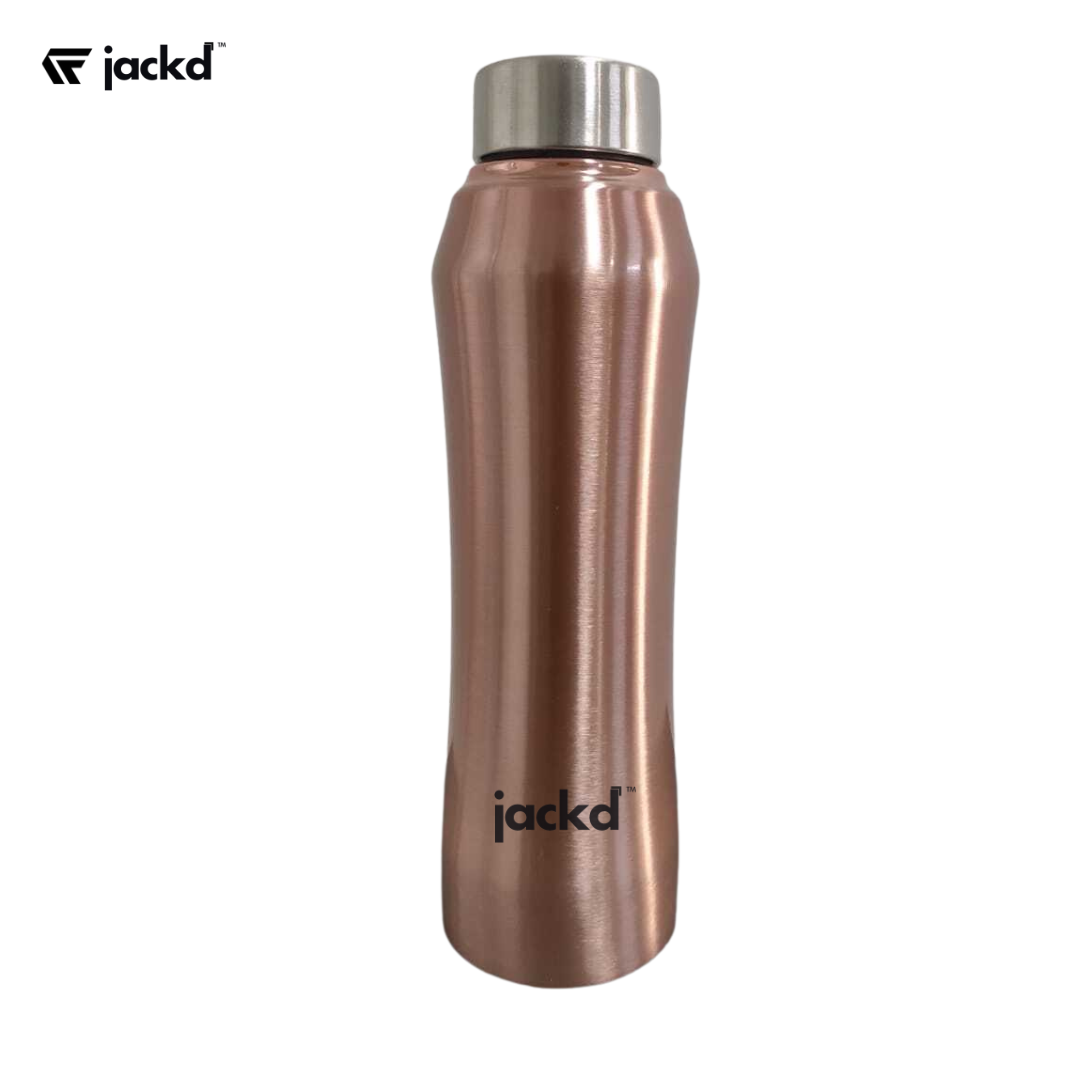 Jacked Vectra Stainless Steel Water Bottle – 1L (PVD Rose Gold)