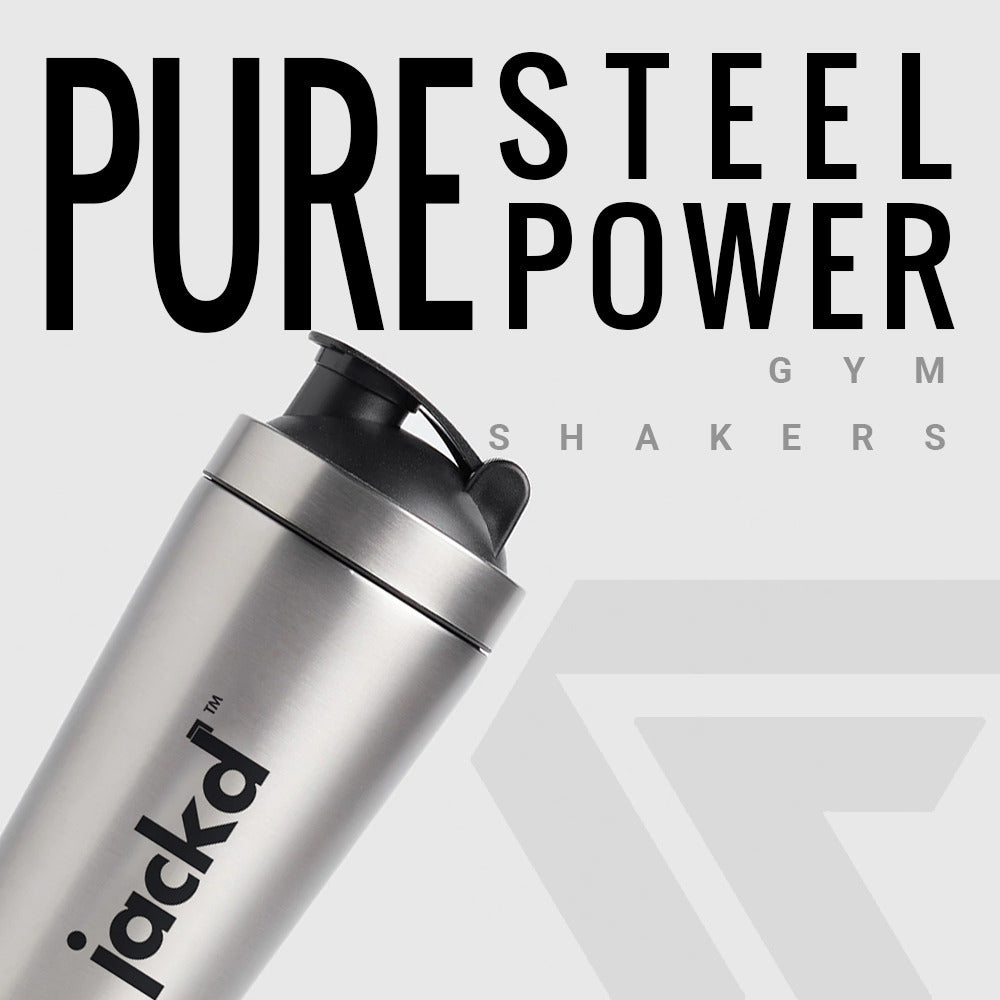 Jackd Premium Stainless Steel Gym Shaker Bottle