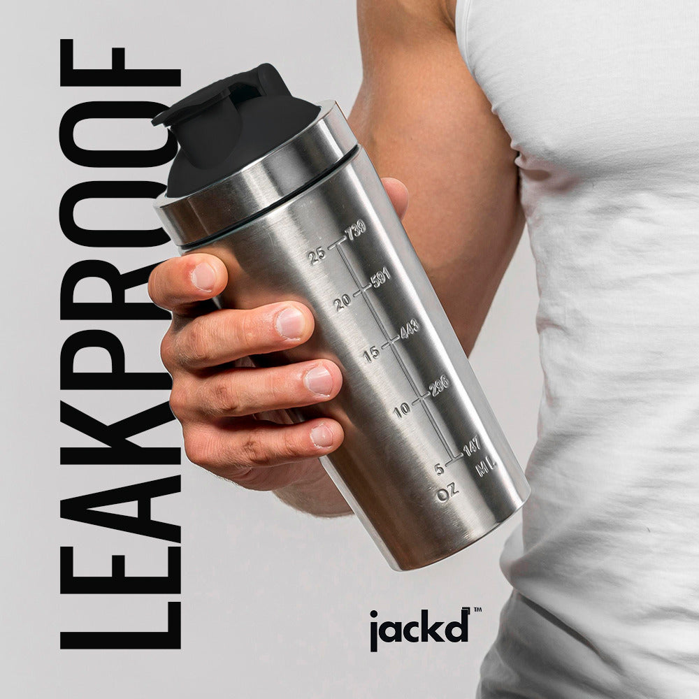 Jackd Premium Stainless Steel Gym Shaker Bottle