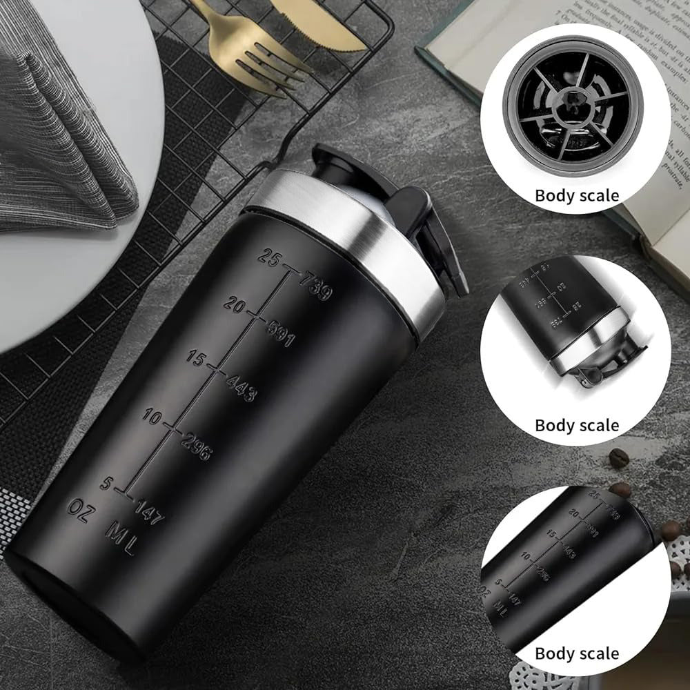 Jackd Premium Stainless Steel Gym Shaker Bottle